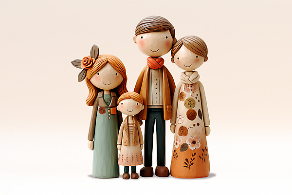 PSD 편집이미지 여자 남자 꽃 어린이 가족 엄마 소녀 여러명 성인 아빠 클레이아트 이미지편집 식물 다수 관계 사람 공예 점토 파일형식