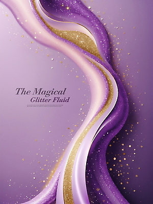 PSD 편집이미지 백그라운드 곡선 프레임 사람없음 반짝임 흐름 금색 디지털합성 웨이브 부드러움 연보라색 편집소스 이미지편집 선 컬러 컨셉 모션 보라색 감각 파일형식