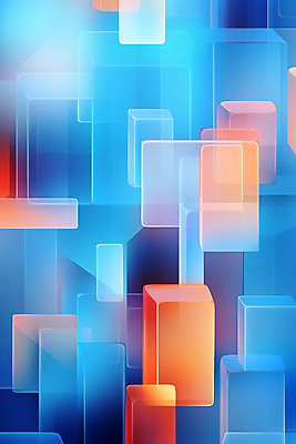 JPG 편집이미지 그래픽백그라운드 사람없음 그래픽 파란색 사각형 블록 겹침 그라데이션 지오메트릭 이미지편집 편집실사 AI컴퓨터그래픽 AI콘텐츠 도형 컬러 백그라운드 CG 파일형식