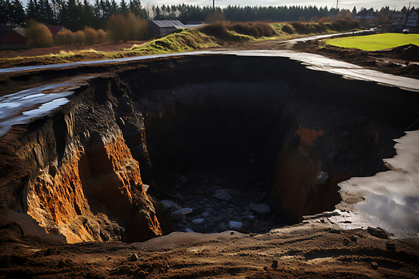 JPG 편집이미지 도로 사람없음 야외 구멍 고속도로 균열 위험 땅 사건 디지털합성 재해 붕괴 지반침하 무너짐 편집실사 AI포토 AI콘텐츠 길 컨셉 교통시설 모션 자연재해 CG 파일형식