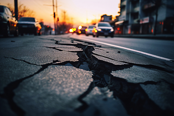 JPG 편집이미지 도로 사람없음 야외 구멍 고속도로 균열 위험 땅 사건 디지털합성 재해 붕괴 지반침하 무너짐 편집실사 AI포토 AI콘텐츠 길 컨셉 교통시설 모션 자연재해 CG 파일형식