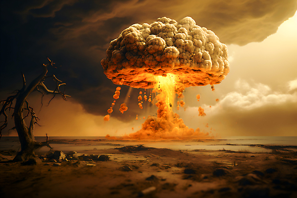 JPG 구름 편집이미지 하늘 풍경 사람없음 연기 폭발 전쟁 핵 핵폭탄 편집실사 AI컴퓨터그래픽 AI콘텐츠 자연요소 폭탄 CG 파일형식