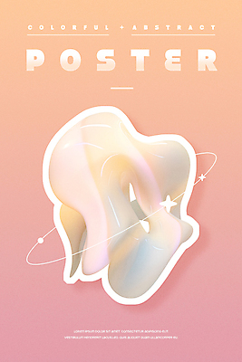 PSD 편집이미지 포스터 추상 사람없음 반짝임 컬러풀 3D 고리 오브젝트 그라데이션 기하학 홀로그램 몽환 편집3D 컬러 컨셉 무늬 모션 디지털합성 파일형식