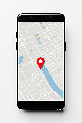 JPG 편집이미지 지도 표시 사람없음 스마트폰 디지털합성 위치 길안내 약도 네비게이션 이미지편집 편집실사 AI포토 AI콘텐츠 안내 핸드폰 스마트기기 CG 파일형식