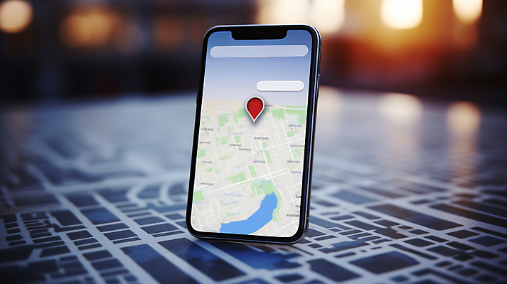 JPG 편집이미지 지도 표시 사람없음 스마트폰 디지털합성 위치 길안내 약도 네비게이션 이미지편집 편집실사 AI포토 AI콘텐츠 안내 핸드폰 스마트기기 CG 파일형식