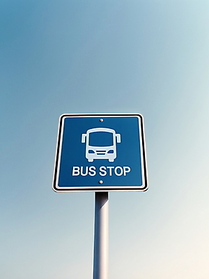 PSD 편집이미지 교통 하늘 버스 사람없음 파란색 사각형 표지판 버스정류장 디지털합성 도로표지판 편집소스 이미지편집 도형 도로 육상교통 컬러 대중교통 알림판 역 파일형식