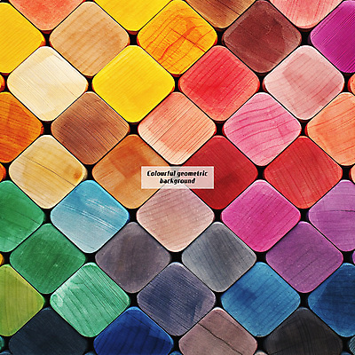 PSD 편집이미지 백그라운드 사람없음 목재 컬러풀 사각형 질감 기하학 지오메트릭 이미지편집 편집실사 도형 나무 컬러 무늬 재료 CG 파일형식