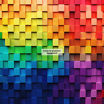 PSD 편집이미지 백그라운드 사람없음 목재 컬러풀 사각형 질감 기하학 지오메트릭 이미지편집 편집실사 도형 나무 컬러 무늬 재료 CG 파일형식