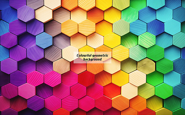 PSD 편집이미지 백그라운드 사람없음 목재 컬러풀 질감 육각형 기하학 지오메트릭 이미지편집 편집실사 도형 나무 컬러 무늬 재료 CG 파일형식