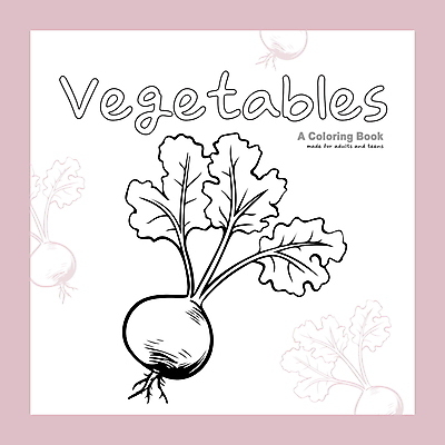 채소 일러스트 사람없음 스케치 라인아트 드로잉 콜라비 젠탱글 국내일러스트 AI파일 선 미술 파일형식 벡터