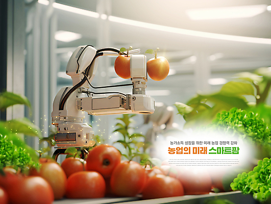 PSD 편집이미지 밭 농업 채소 미래 기술 실내 사람없음 농장 농사 기계 시설 기술혁신 스마트팜 이미지편집 산업 컨셉 내부 혁명 파일형식