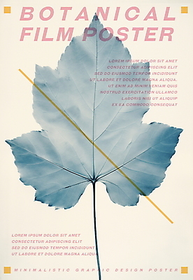 PSD 식물 포스터 낙엽 잎 일러스트 나뭇잎 타이포그라피 사람없음 그래픽 빈티지 분위기 인쇄 판화 국내일러스트 문자 컨셉 미술 파일형식