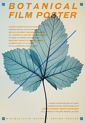 PSD 식물 포스터 낙엽 잎 일러스트 나뭇잎 타이포그라피 사람없음 그래픽 빈티지 분위기 인쇄 판화 국내일러스트 문자 컨셉 미술 파일형식