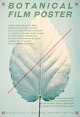 PSD 식물 포스터 낙엽 잎 일러스트 나뭇잎 타이포그라피 사람없음 그래픽 빈티지 분위기 인쇄 판화 국내일러스트 문자 컨셉 미술 파일형식