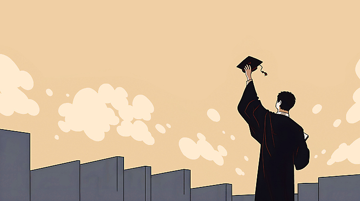 PSD 구름 학생 남자 일러스트 학사모 졸업 학교 하늘 졸업식 졸업생 한명 상반신 건물 노란색 졸업가운 남자한명만 국내일러스트 자연요소 모자_잡화 1 건축물 교육 컬러 사람 가운 남자만 파일형식