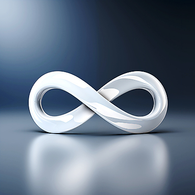 JPG 도형 편집이미지 기호 사람없음 그래픽 3D 흰색 심볼 입체 광택 무한 반복 이미지편집 편집3D AI컴퓨터그래픽 AI콘텐츠 문자 컬러 디지털합성 파일형식