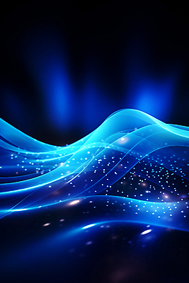 JPG 편집이미지 물결 곡선 그래픽백그라운드 디지털백그라운드 추상 사람없음 파란색 반짝임 디지털 흐름 웨이브 이미지편집 편집실사 AI컴퓨터그래픽 AI콘텐츠 선 컬러 백그라운드 컨셉 무늬 모션 그래픽 CG 파일형식