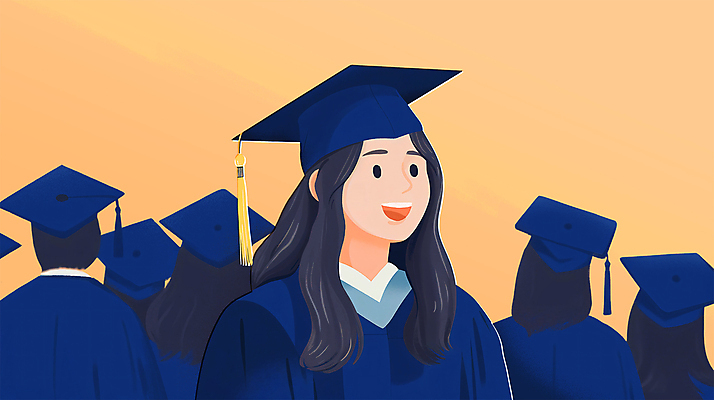 PSD 여자 교육 행복 일러스트 학사모 졸업 새출발 졸업생 웃음 여러명 상반신 성인 파란색 희망 졸업가운 대학교 성인만 국내일러스트 모자_잡화 감정 컬러 다수 학교 새로움 표정 사람 가운 출발 파일형식