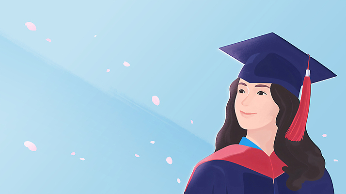 PSD 여자 교육 행복 일러스트 학사모 졸업 새출발 졸업생 한명 웃음 상반신 성인 파란색 희망 졸업가운 대학교 성인여자한명만 국내일러스트 모자_잡화 1 감정 컬러 학교 새로움 표정 사람 가운 출발 여자한명만 성인여자만 파일형식