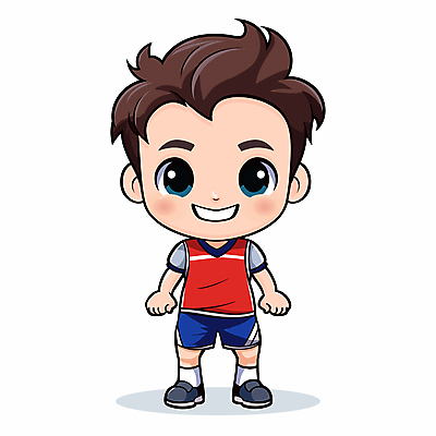 전신 캐릭터 남자 어린이 일러스트 한명 서기 미소 웃음 소년 운동복 달리기 육상스포츠 러닝 소년한명만 일러캐릭터 AI파일 1 옷 스포츠 모션 표정 사람 남자한명만 소년만 파일형식 벡터