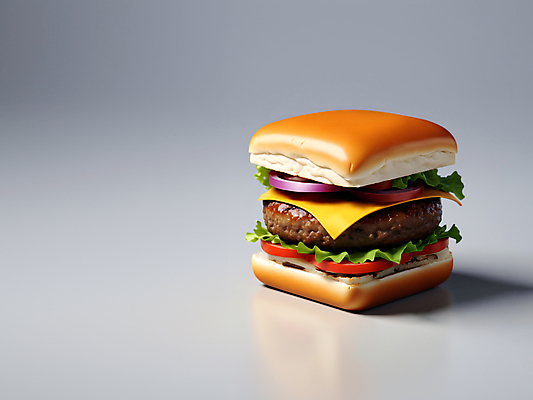 JPG 편집이미지 추상 패스트푸드 서양음식 사람없음 3D 햄버거 큐브 디지털합성 오브젝트 정사각형 편집소스 편집3D AI컴퓨터그래픽 AI콘텐츠 도형 음식 무늬 인스턴트 파일형식