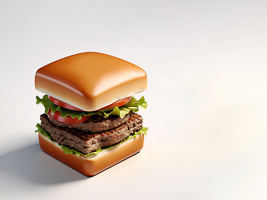 JPG 편집이미지 추상 패스트푸드 서양음식 사람없음 3D 햄버거 큐브 디지털합성 오브젝트 정사각형 편집소스 편집3D AI컴퓨터그래픽 AI콘텐츠 도형 음식 무늬 인스턴트 파일형식