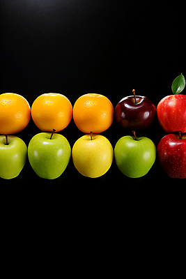 JPG 편집이미지 잎 오렌지 과일 사람없음 하이앵글 다양 신선 사과 편집실사 AI포토 AI콘텐츠 식물 뷰포인트 다수 CG 파일형식