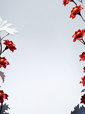 JPG 편집이미지 꽃 유리 사람없음 빨간색 흰색 디지털합성 겨울꽃 카피스페이스 편집소스 편집실사 AI포토 AI콘텐츠 식물 컬러 겨울 재질 공백 CG 파일형식