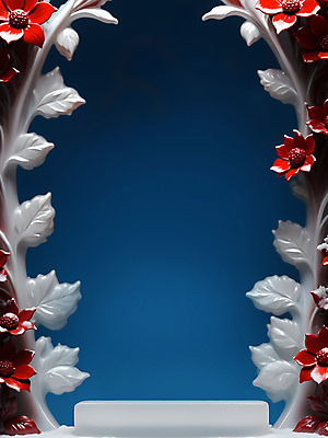 JPG 편집이미지 꽃 유리 사람없음 디지털합성 겨울꽃 단상 카피스페이스 편집소스 편집실사 AI포토 AI콘텐츠 식물 겨울 재질 공백 CG 파일형식