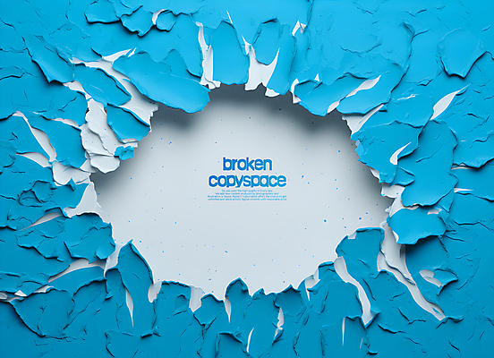 PSD 편집이미지 하늘색 프레임 사람없음 손상 구멍 균열 깨짐 카피스페이스 이미지편집 컨셉 모션 파란색 공백 파일형식