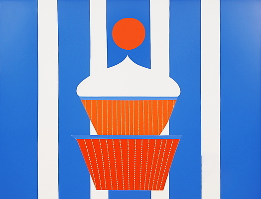 JPG 일러스트 사람없음 파란색 케이크 축하 빈티지 생일 생일케이크 컵케이크 복고 키치 국내일러스트 AI일러스트 AI콘텐츠 카드프레임 기념일 컬러 컨셉 디저트 프레임 파일형식