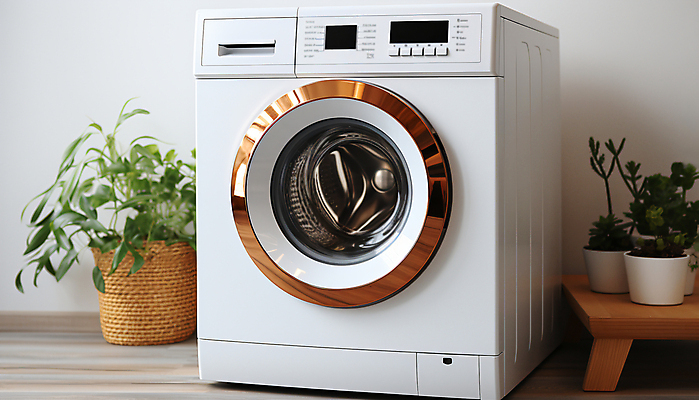 JPG 식물 편집이미지 화분 가사 탁자 실내 사람없음 인테리어 깨끗함 공간 빨래 디지털합성 세탁기 드럼세탁기 세탁실 편집실사 AI포토 AI콘텐츠 디자인 가구 컨셉 내부 가전제품 CG 파일형식