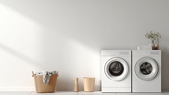 JPG 식물 편집이미지 화분 가사 실내 사람없음 인테리어 햇빛 깨끗함 공간 빨래 디지털합성 세탁기 드럼세탁기 빨래바구니 빨랫감 세탁실 편집실사 AI포토 AI콘텐츠 디자인 컨셉 내부 태양 바구니 가전제품 CG 파일형식