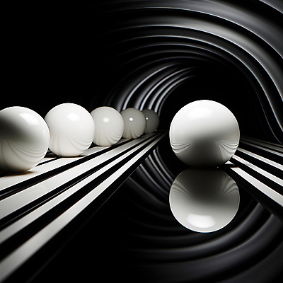 JPG 편집이미지 사람없음 조형물 반사 검은색 공간 흰색 구슬 디지털합성 조형 편집소스 이미지편집 편집실사 AI컴퓨터그래픽 AI콘텐츠 컬러 미술 CG 파일형식