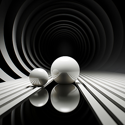 JPG 편집이미지 사람없음 조형물 반사 검은색 공간 흰색 구슬 디지털합성 조형 편집소스 이미지편집 편집실사 AI컴퓨터그래픽 AI콘텐츠 컬러 미술 CG 파일형식