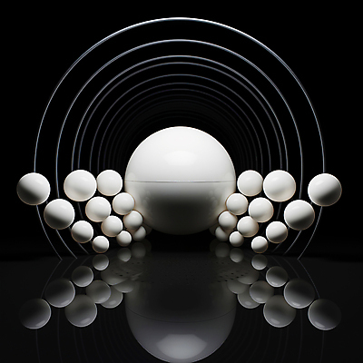 JPG 편집이미지 사람없음 조형물 반사 검은색 공간 흰색 구슬 디지털합성 조형 편집소스 이미지편집 편집실사 AI컴퓨터그래픽 AI콘텐츠 컬러 미술 CG 파일형식