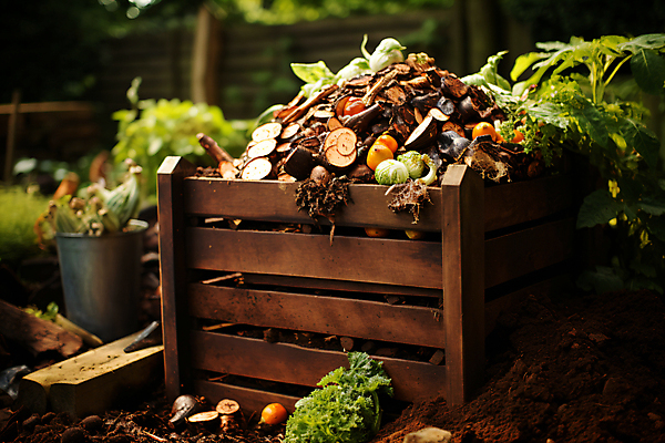 JPG 편집이미지 사람없음 재활용 지저분함 쓰레기 나무상자 디지털합성 친환경 거름 음식물쓰레기 편집실사 AI포토 AI콘텐츠 상자 환경 감각 CG 파일형식