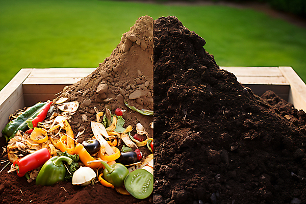 JPG 편집이미지 사람없음 재활용 비교 지저분함 쓰레기 디지털합성 친환경 거름 음식물쓰레기 편집실사 AI포토 AI콘텐츠 컨셉 환경 감각 CG 파일형식