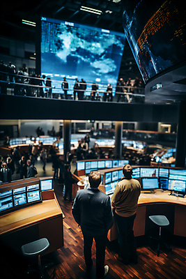 JPG 전신 편집이미지 여자 남자 백그라운드 여러명 성인 경제 모니터 주식 스마트 주식거래 주식시장 성인만 편집실사 AI인물포토 AI콘텐츠 다수 컨셉 사람 금융 컴퓨터 거래 CG 파일형식 AI포토