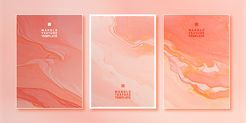 템플릿 배너 백그라운드 사람없음 세트 엽서 초대장 대리석 결 피치퍼즈 이미지템플릿 AI파일 무늬 재료 카드_감사 편지 파일형식 벡터 트렌드컬러