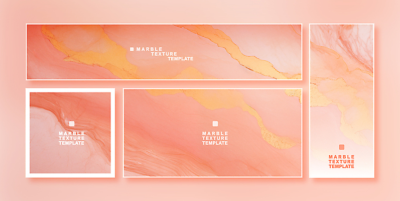 템플릿 배너 백그라운드 사람없음 세트 엽서 초대장 대리석 결 피치퍼즈 이미지템플릿 AI파일 무늬 재료 카드_감사 편지 파일형식 벡터 트렌드컬러