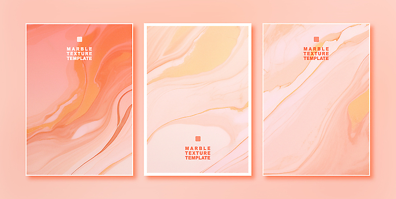 템플릿 배너 백그라운드 사람없음 세트 엽서 초대장 대리석 결 피치퍼즈 이미지템플릿 AI파일 무늬 재료 카드_감사 편지 파일형식 벡터 트렌드컬러