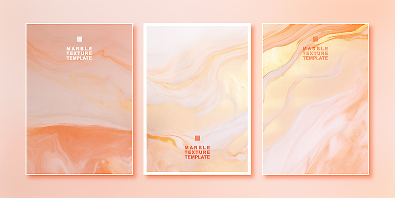 템플릿 배너 백그라운드 사람없음 세트 엽서 초대장 대리석 결 피치퍼즈 이미지템플릿 AI파일 무늬 재료 카드_감사 편지 파일형식 벡터 트렌드컬러