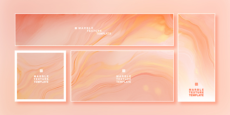 템플릿 배너 백그라운드 사람없음 세트 엽서 초대장 대리석 결 피치퍼즈 이미지템플릿 AI파일 무늬 재료 카드_감사 편지 파일형식 벡터 트렌드컬러