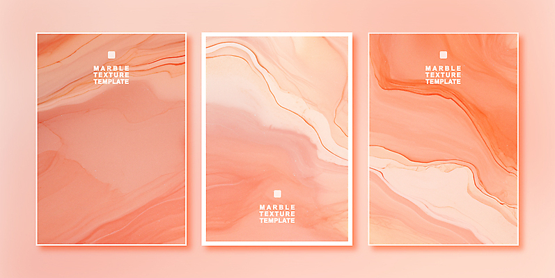 템플릿 배너 백그라운드 사람없음 세트 엽서 초대장 대리석 결 피치퍼즈 이미지템플릿 AI파일 무늬 재료 카드_감사 편지 파일형식 벡터 트렌드컬러