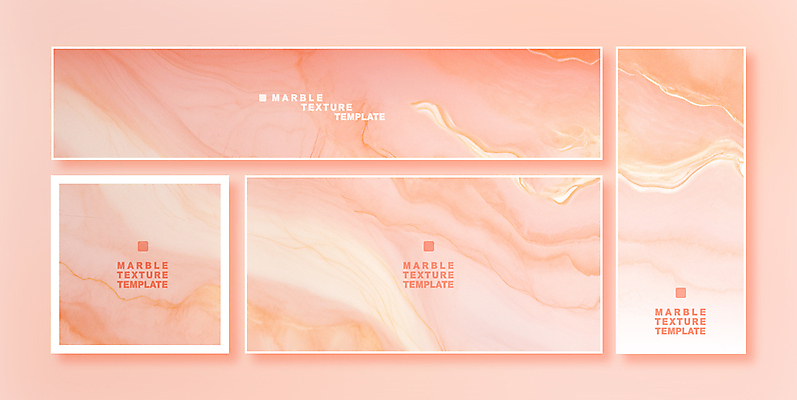 템플릿 배너 백그라운드 사람없음 세트 엽서 초대장 대리석 결 피치퍼즈 이미지템플릿 AI파일 무늬 재료 카드_감사 편지 파일형식 벡터 트렌드컬러