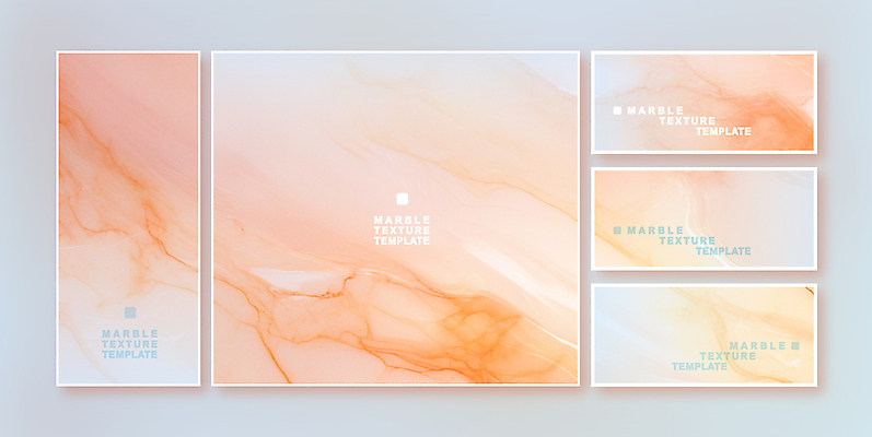 템플릿 배너 백그라운드 사람없음 세트 엽서 초대장 대리석 결 피치퍼즈 이미지템플릿 AI파일 무늬 재료 카드_감사 편지 파일형식 벡터 트렌드컬러