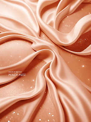 PSD 편집이미지 분홍색 백그라운드 사람없음 반짝임 주름 실크 디지털합성 질감 편집소스 2024년 트렌드컬러 피치퍼즈 이미지편집 컬러 모션 직물 연도 파일형식
