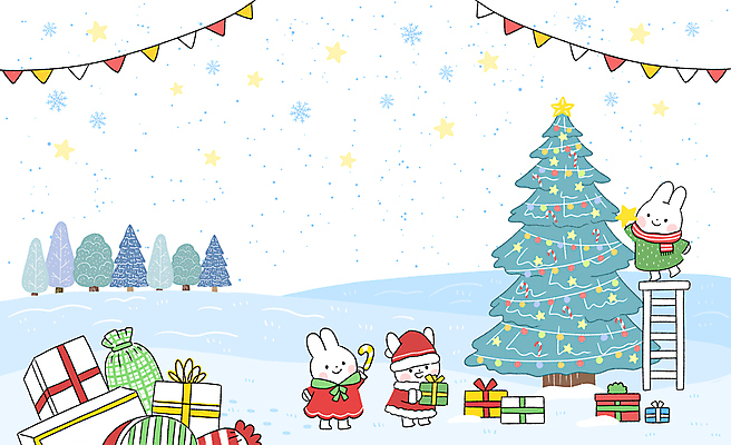 PSD 나무 캐릭터 별 하늘색 백그라운드 일러스트 사다리 눈꽃 서기 들기 사람없음 선물상자 크리스마스트리 설원 깃발 눈송이 토끼캐릭터 보따리 가랜드 까치발 지팡이사탕 국내일러스트 일러캐릭터 자연요소 식물 동물캐릭터 크리스마스 모션 발 눈_날씨 사탕 선물 파란색 상자 도구 토끼 파티용품 파일형식