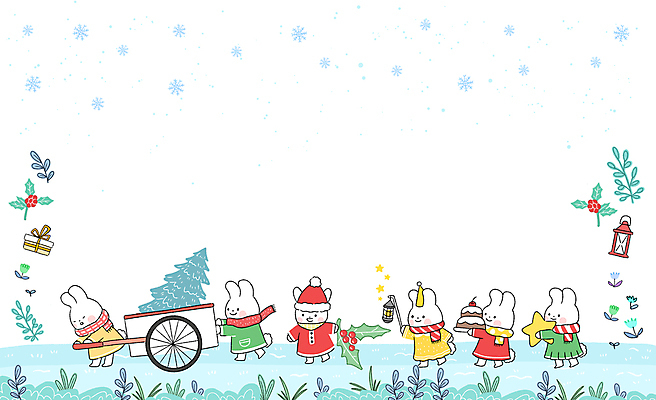 PSD 나무 캐릭터 꽃 별 하늘색 백그라운드 일러스트 산타모자 눈꽃 들기 사람없음 걷기 케이크 목도리 수레 랜턴 풀 눈송이 밀기 토끼캐릭터 빙판 수레끌기 호랑가시나무열매 카피스페이스 국내일러스트 일러캐릭터 자연요소 식물 모자_잡화 잡화 열매 동물캐릭터 크리스마스 모션 디저트 조명 눈_날씨 파란색 카트 공백 토끼 당기기 파일형식